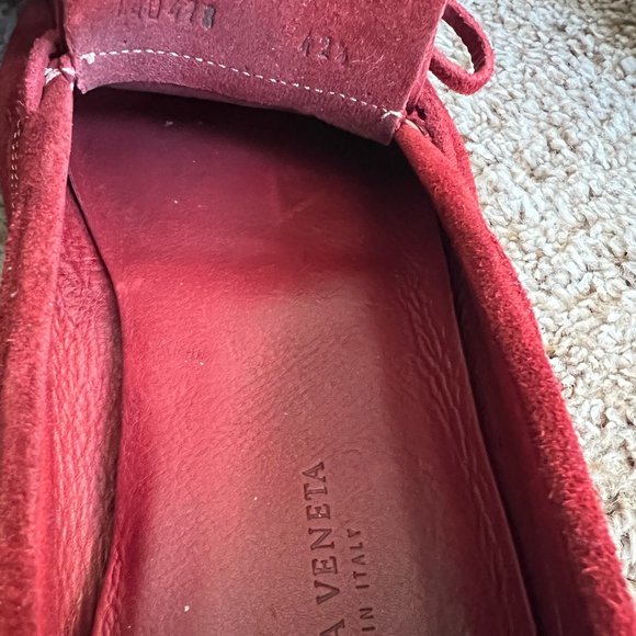Bottega Veneta Men\'s Burgundy Leather Loafers main image 10